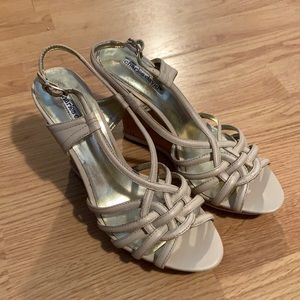 Strappy Cork & Espadrille Wedge Sandals